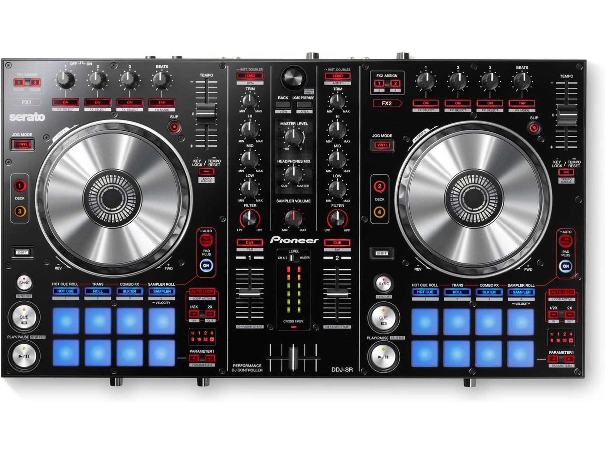 Controlador DJ PIONEER DDJ-SR Negro (Canales: 2 - PC / Mac - Serato DJ Pro)