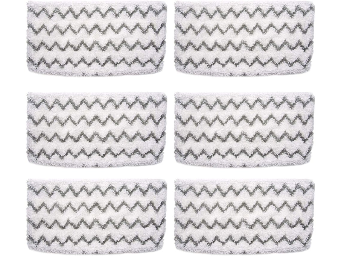 Kit de 6 almohadillas de repuesto ELORY para limpiadoras a vapor Shark S1000, S1000a, S1000c, S1000wm y S10001c