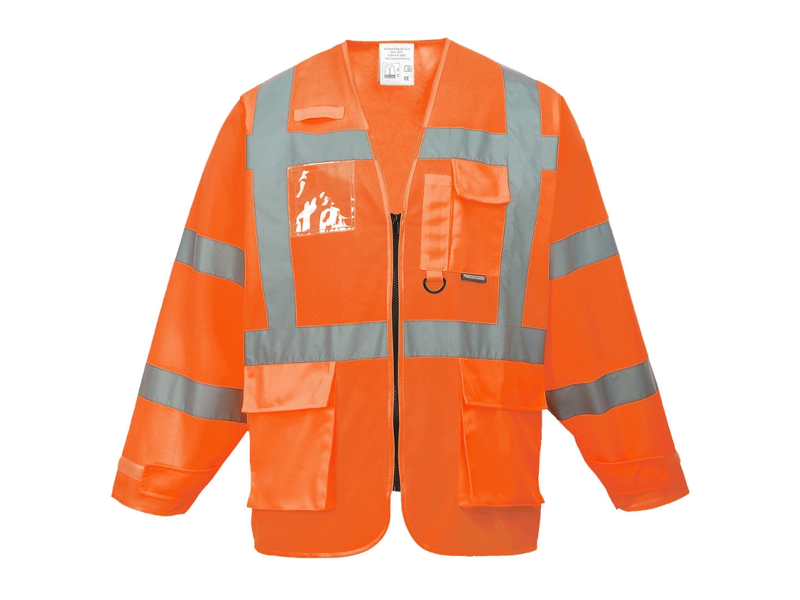 Chaqueta De Alta Visibilidad Executive Para La Seguridad Laboral Amarillo / Xl