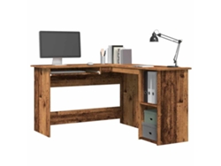 Escritorio | Mesa | Escritorio de esquina 120x140x75 cm Derivados de madera Madera antigua