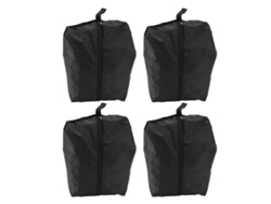 4 Bolsas Impermeables De Gran Capacidad Para Zapatos De Viaje Con Cremallera Para Guardar Ropa, Color Negro, 37x23 Cm.