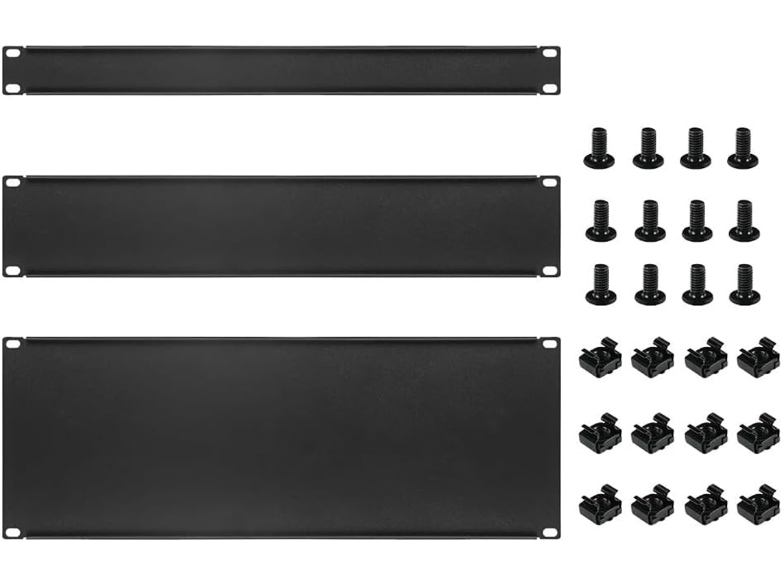 3 Paneles Metálicos En Blanco Para Rack De 1u, 2u Y 4u, Kit De Relleno Para Gabinetes De Servidores.