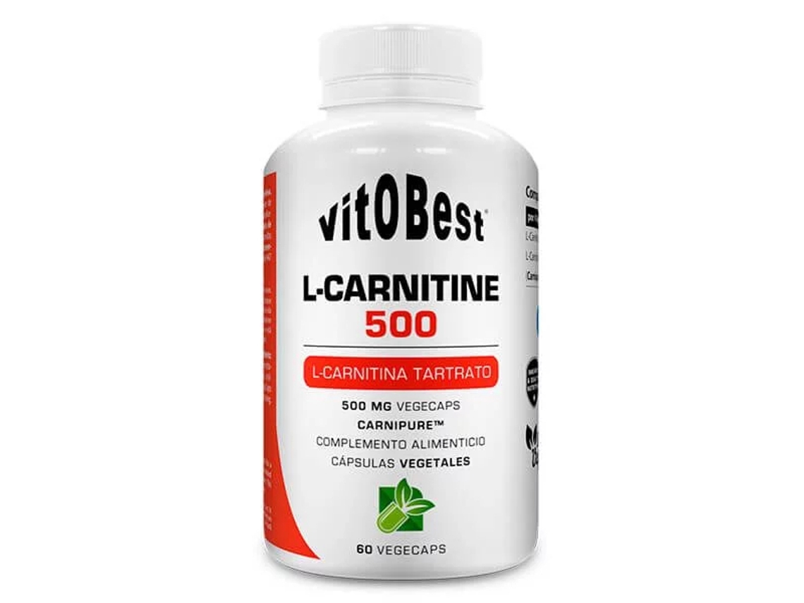 Complemento Alimentar VITOBEST L - Carnitine 500 (60 Cápsulas)