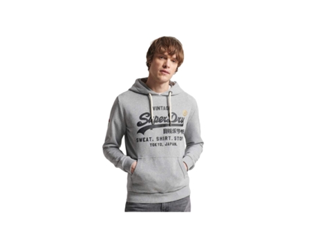 Sudadera SUPERDRY (L - Gris)