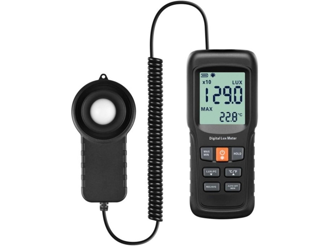 Medidor De Lux Led Profesional Para Fotografía Y Fotómetro De Cultivo De Plantas