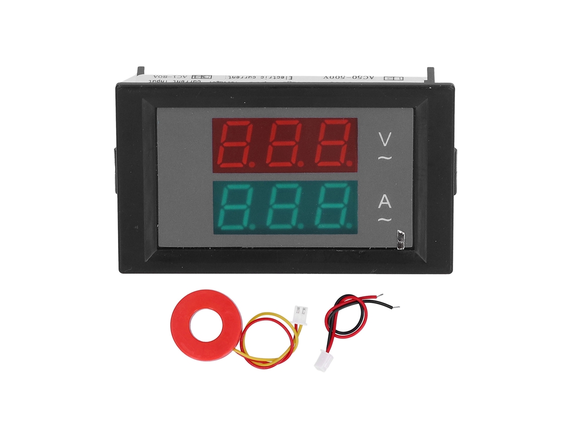 Yncm2026-meter Digital De Voltaje Y Corriente Ac 50-500v/1-80a Pantalla Led Voltmeter Amperímetro