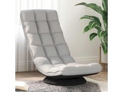 Sillón De Salón | Silla | Sillón Giratorio De Suelo De Tela Gris Nube 70x51x79 Cm Wsd377025