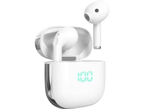 Auriculares Bluetooth True Wireless CHRONUS K68192 (In Ear - Micrófono - Noise Cancelling - Blanco)