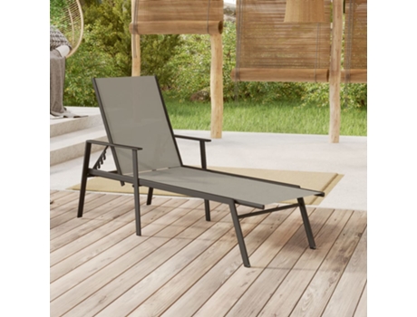 Tumbona VIDAXL Gris Tela (191x61x97.5 cm)