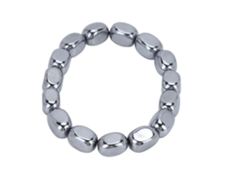 Pulsera de piedra curativa para uso diario, joyería energética de piedra de terahercios con diseño de cuentas elásticas, relaja el cuerpo y alivia el estrés.