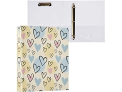 Besportble Carpeta De Anillas Redondas Con Portapapeles Y Oficina Pvc. 27,9 X 21,6 Cm 31,5 27 6