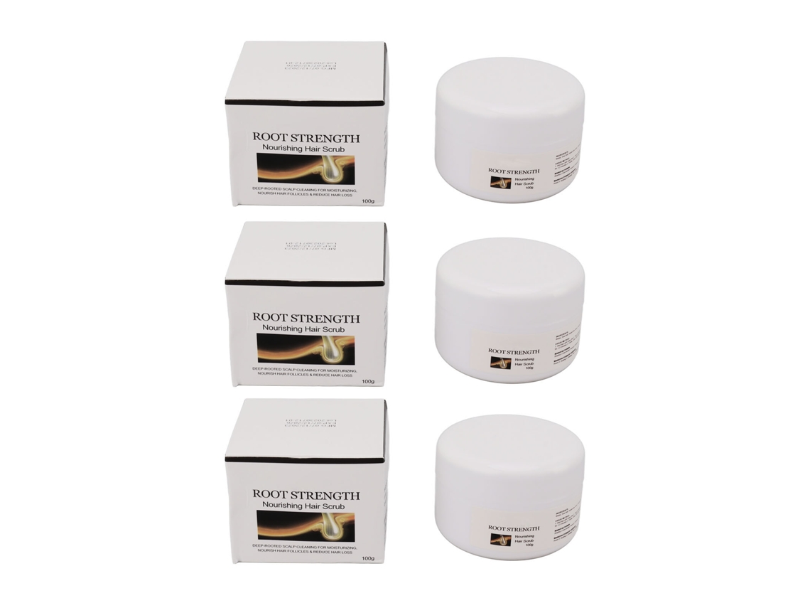 3pcs 100g Exfoliante De Cuero Cabelludo Limpiador Refrescante Para Fortalecer Y Volumizar El Cabello En Casa