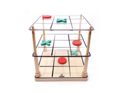 Juego de mesa educativo tres en raya en 3D de Svoora, hecho de cartón, para niños de 6 años en adelante.