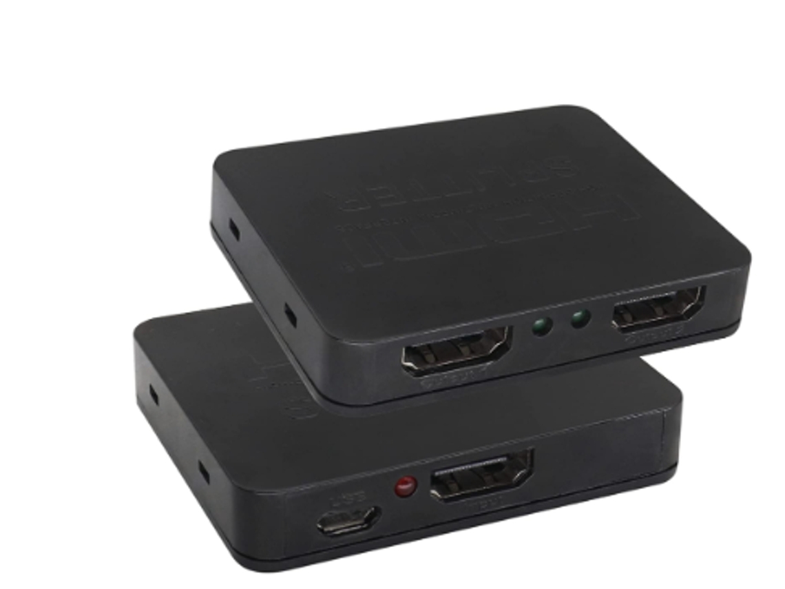Divisor HDMI 1 a 2, convertidor de video 4k Full HD 1080p, divisor HDMI 1 a 2, solo salida, se puede copiar la pantalla, no expandible para Xbox Gusshious