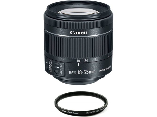 Objetivo CANON EF-S 18-55mm F4-5.6 IS STM + Hoya 58mm PRO 1D Protector