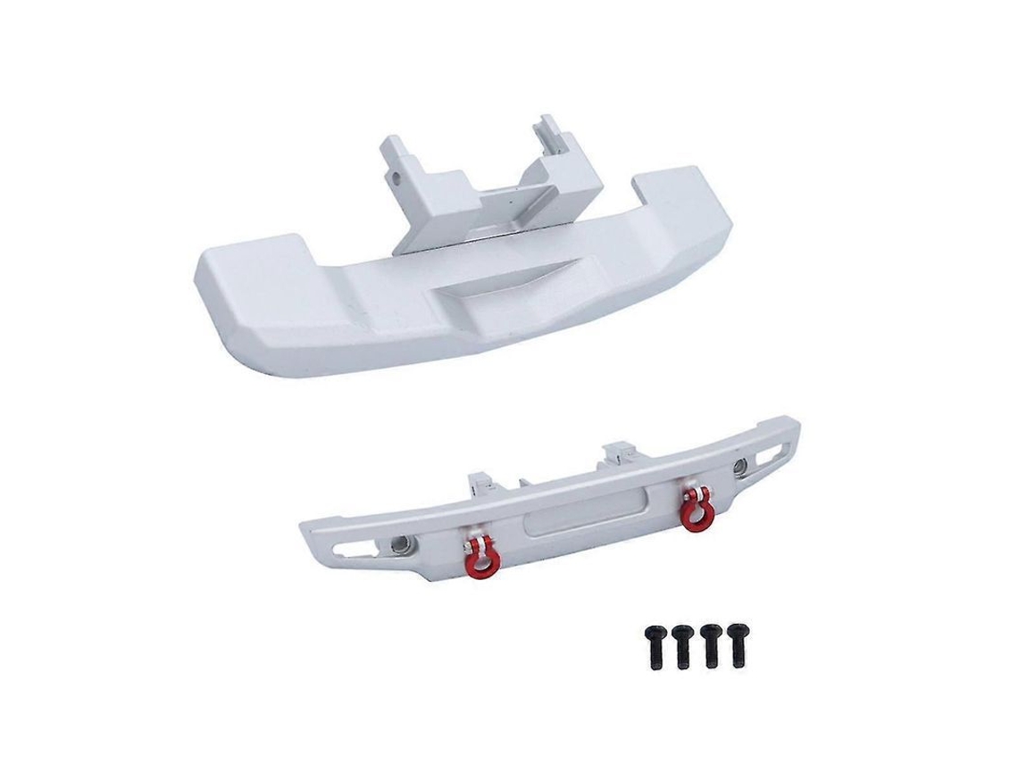 2026-parachoques Delantero Y Trasero De Metal 9735 Para Trx4m 1/18 Coche Rc Crawler Piezas De Mejora Accesorios Plata