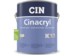 Esmalte Acrílico Satinado CIN Cinacryl (Blanco - 4 L)