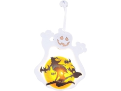 Adorno Luminoso De Fantasma Colgante Con Fibra Óptica Para Fiesta De Halloween Decoración Led (2 Piezas)