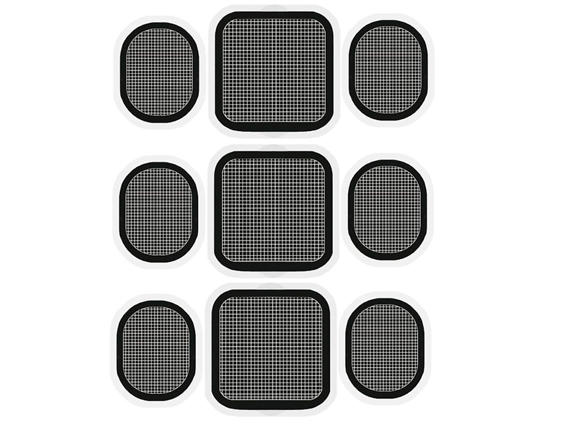 (3 Pares) Estimulador Electromuscular Ems, Equipado Con Parches De Acupuntura Y Láminas De Gel De Electrodos.