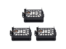 3 Filtros De Repuesto Para Aspiradora Robot Av2501ae Av2502ae Accesorios Negro