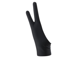 Par de guantes de dibujo negros con dedos libres