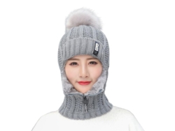 2026-gorro De Punto Para Mujer Antiviento Con Cremallera Para Cuello Y Orejas Suave Y Caliente Para Esquí Y Ocasiones Diarias