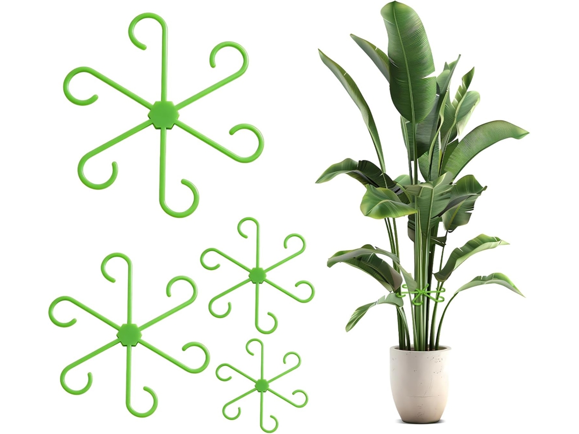 Juego de 4 soportes verdes para plantas trepadoras ZYBLSSBB