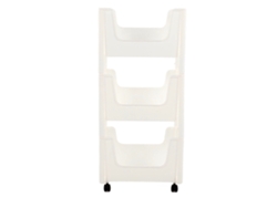 Carrito de almacenamiento de gran capacidad, engrosado, con ruedas bloqueables para libros, juguetes, botellas de condimentos, 3 levas