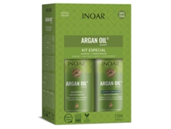 Champú y acondicionador de aceite de argán repara los tipos de cabello dañado, seco y estresado (8.5 onzas/250 mililitros) INOAR