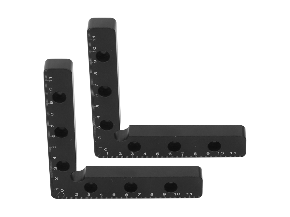 Conjunto De 2 Pranchas De Posicionamento 120mm Ângulo Retto 90 Graus Clamp Métrico Para Carpintaria
