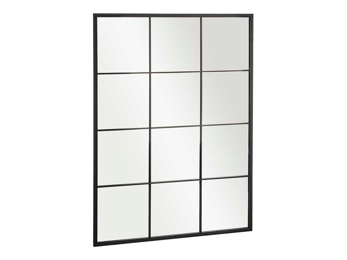 Espejo de pared Cristal Negro Metal (90 x 2 x 120 cm)