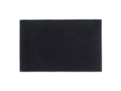 Homescapes Imperial Plain Cotton Black Bath Mat