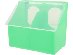 Comedero Colgante Para Pájaros Inoomp Con Dispensador De Agua Y Compartimento Para Guardar Comida, Caja De Alimentación
