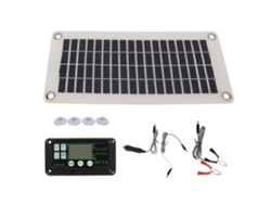 Kit De Panel Solar Portátil De 30 W Cc 12 V 24 V Con Controlador Impermeable Para Camping, Caravana Y Cobertizo.