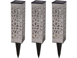 Iluminación Decorativa LUMI JARDIN (Gris - Acero Inoxidable - 5.8x5.8x31 cm)