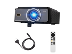 Proyector 4K Ultra HD, conectividad inalámbrica, color negro.