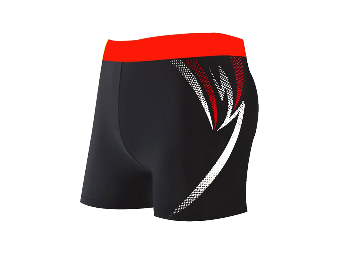 Bañador corto rojo de secado rápido para hombre, talla XL
