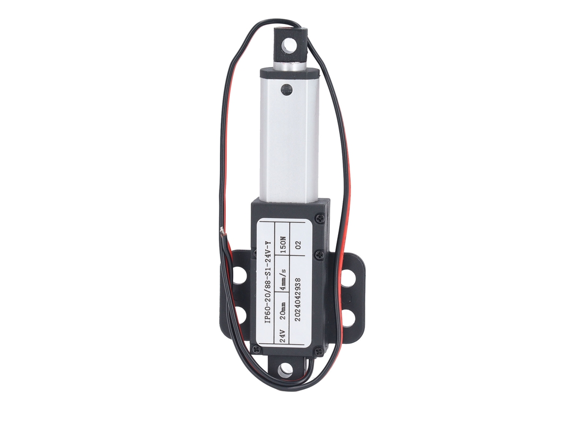 Actuador Linear Elétrico Micro Com 20mm De Carreira, Velocidade De 4mm/s, Empuxo De 150n, Mini Retrátil Automático