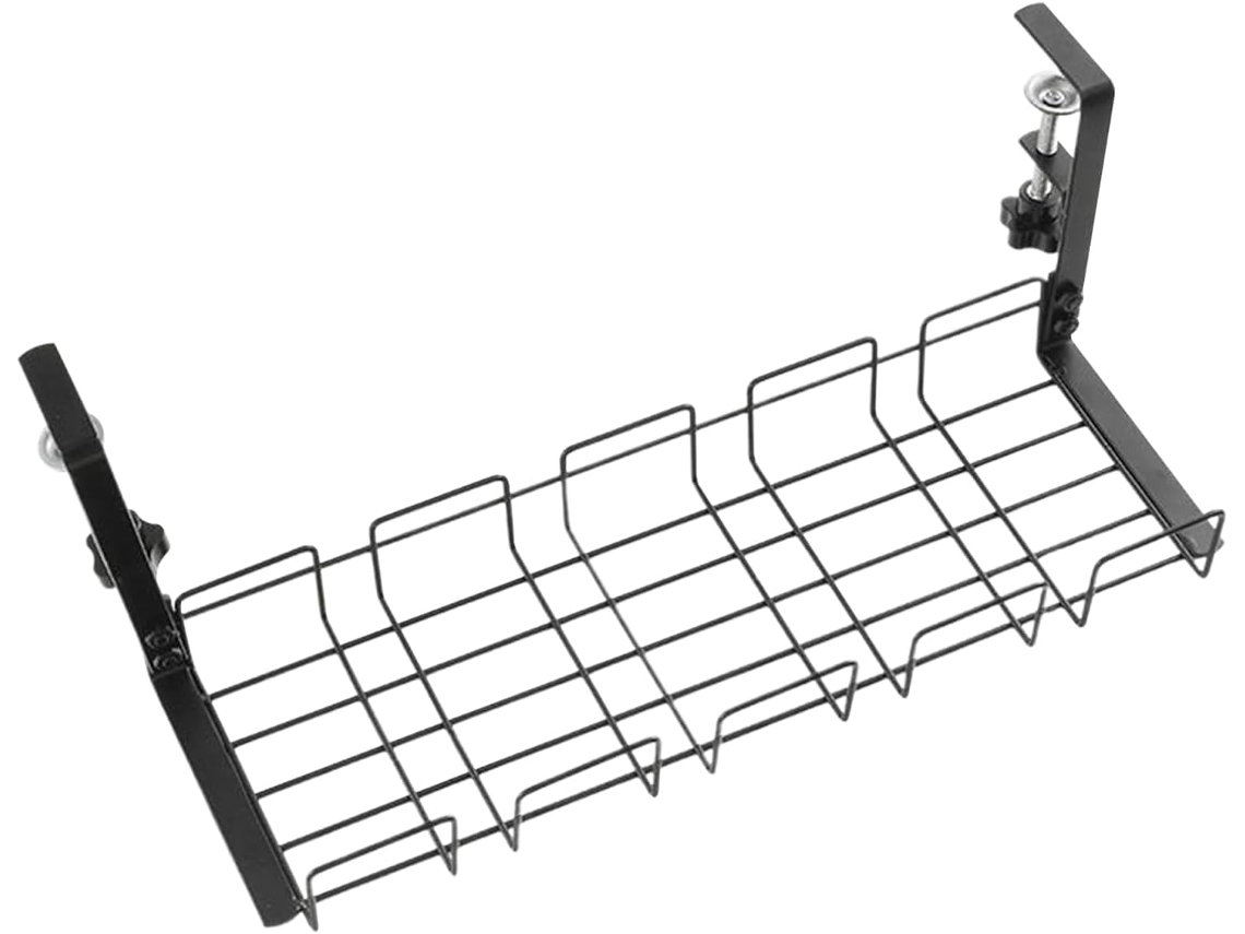 Gestión De Cables Para Oficina - Bandeja Organizadora De Cables, Cesta Con Abrazadera Para Cables, Organizador