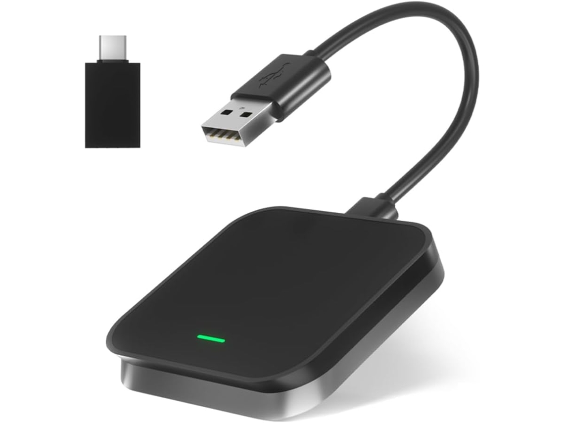 Adaptador 2 En 1 Con Cable/inalámbrico Para Carplay Y Android Auto Mini
