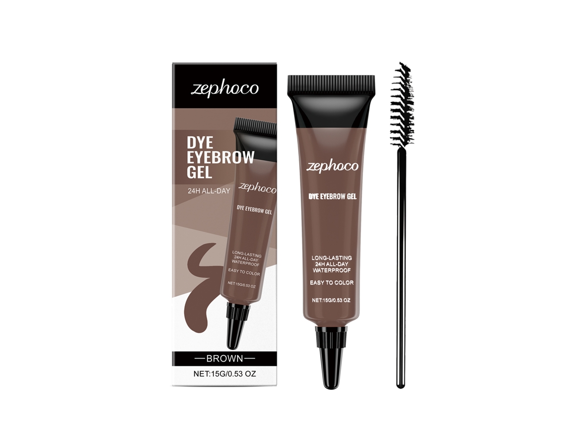 Tinte para cejas marrón de larga duración e impermeable