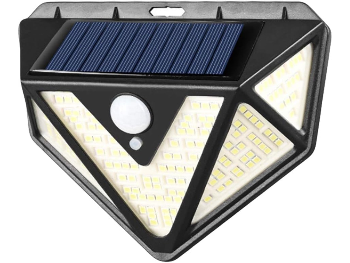 Lámpara De Pared Solar Led Con Sensor De Movimiento E Iluminación Exterior Automática.