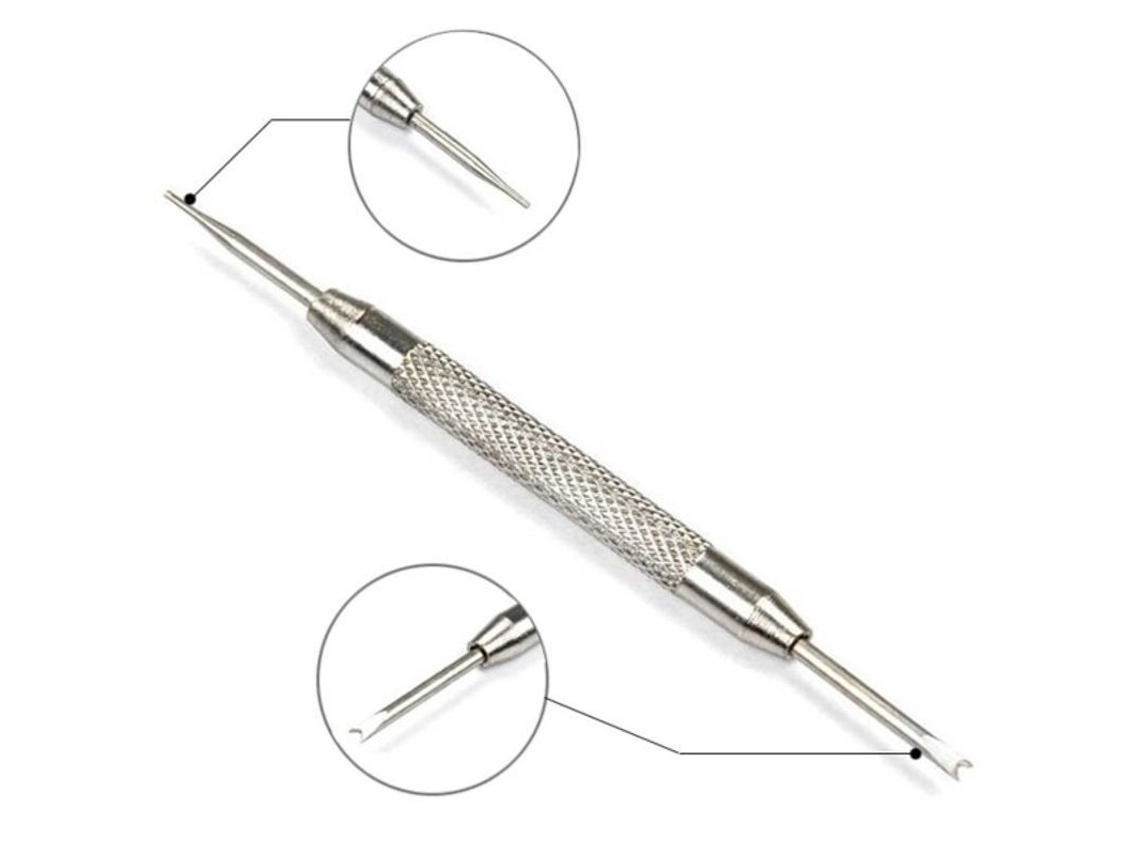 2026-48480-herramienta Para Cambiar Y Ajustar Pulseras De Reloj Linjou Pin Plata 80mm 0.8mm 1.4mm 10g