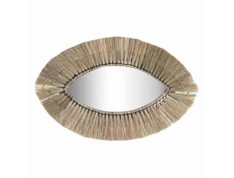 Espejo de pared DKD Home Decor Cristal Natural Jute (54 x 3 x 34 cm)