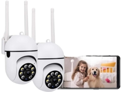 Cámara De Vigilancia Ptz Inalámbrica De 5mp (1/2/3/4 Unidades) Con Wi-fi Ip Y Seguimiento.