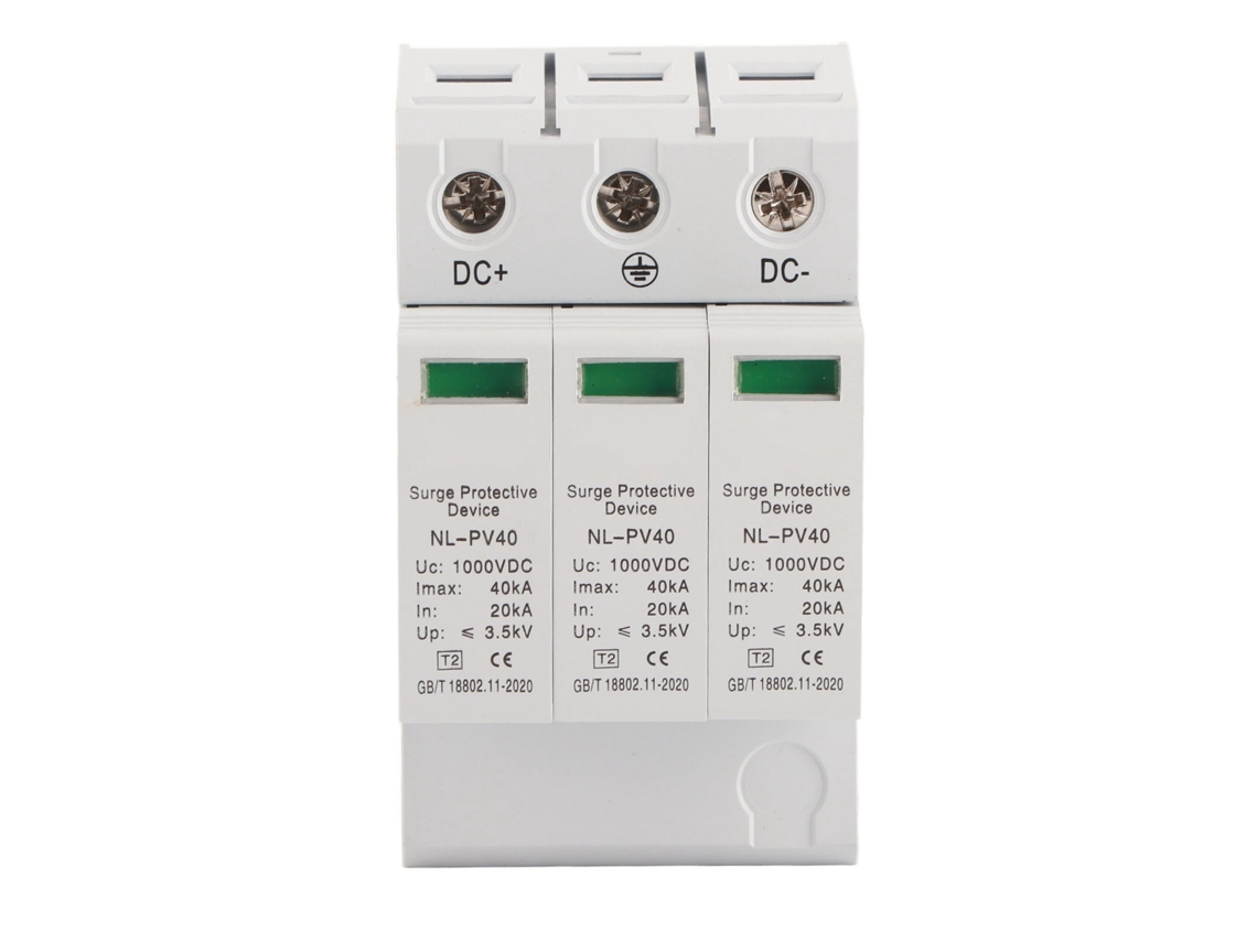 Dispositivo Protector De Sobrecarga 20-40ka 3p 1000v Para Protección Fotovoltaica Pv