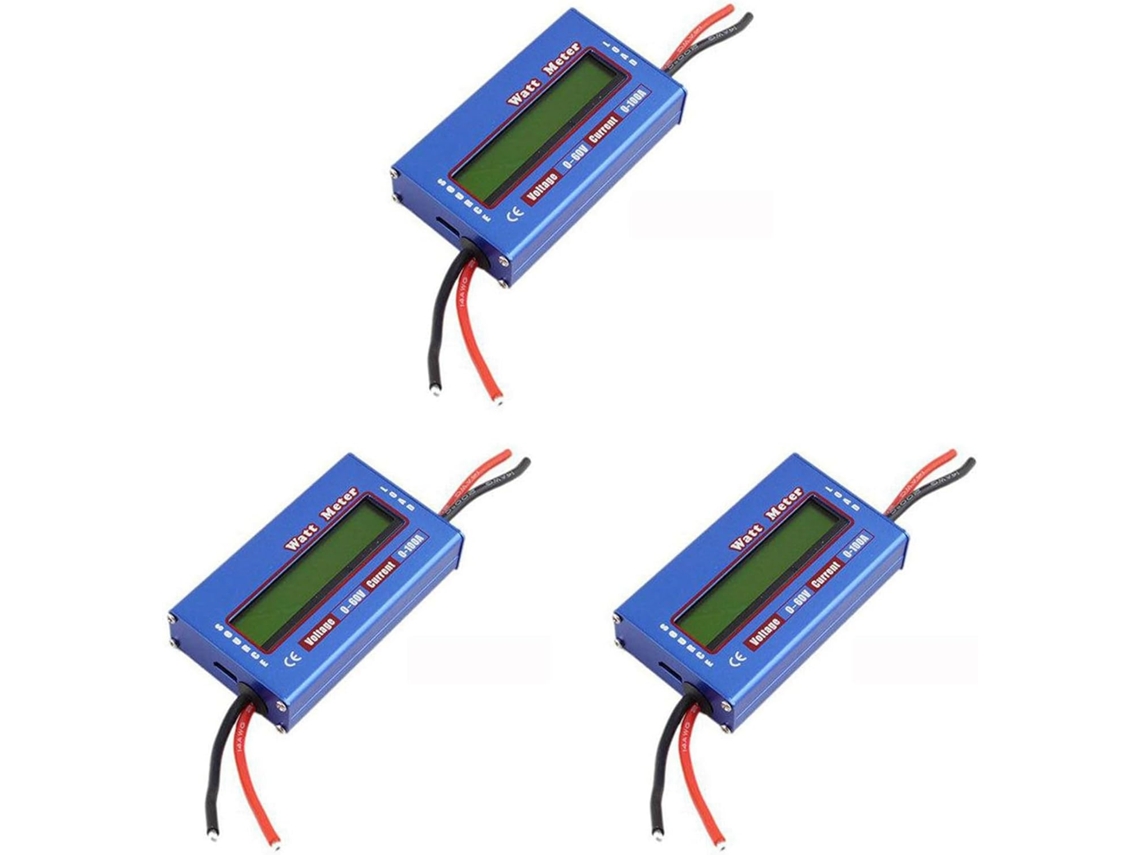 Medidor De Potencia Digital 3x, Cc 60v 100a, Comprobador De Equilibrio De Voltaje De Batería