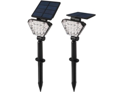 2026-luz Solar Jardín 2 En 1 Led Regulable Ip65 Panel Monocristalino 16 Leds Luz Blanca Brilla 1200mah