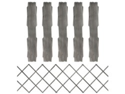 Conjunto 5 Valla enrejada VIDAXL Gris Madera
