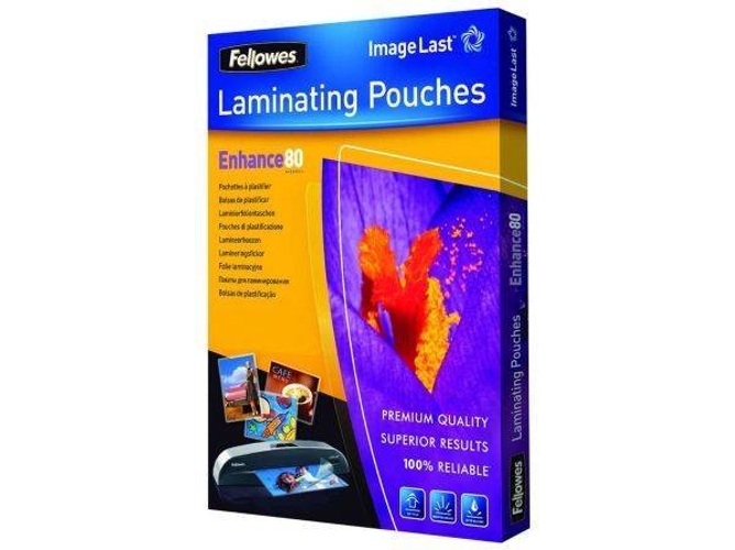 Fellowes Fundas De plastificar a4 brillo 100 unidades 53061 pack para formato 80 5306114